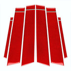 6 x B Pillar Post Panel Window Cover Trim for Alfa Romeo Giulia (2017-2021)