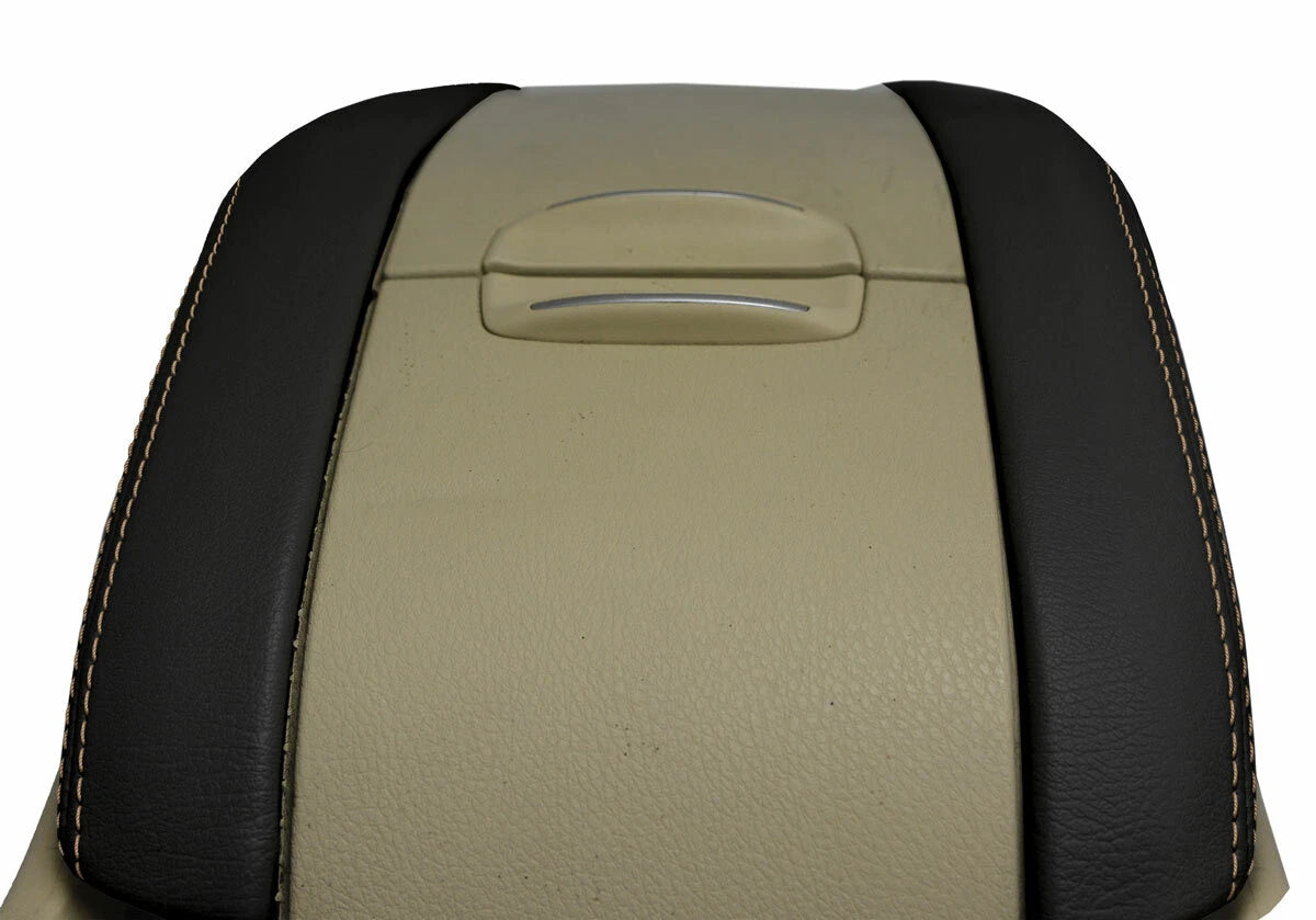 Console Lid Trim Armrest for Toyota Highlander (2014–2018) Beige Stitch