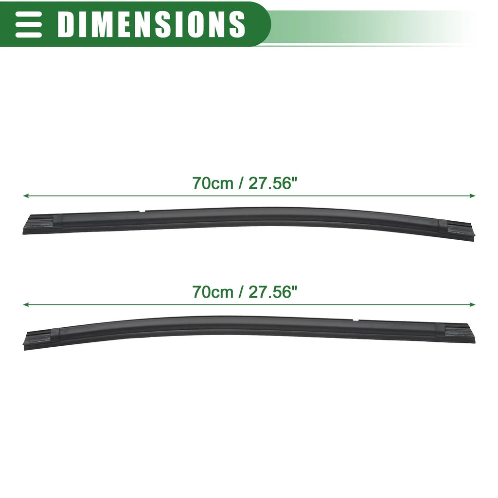 Set of 2 Rear Door Window Belt Weatherstrips for Toyota Tacoma (2005–2015)