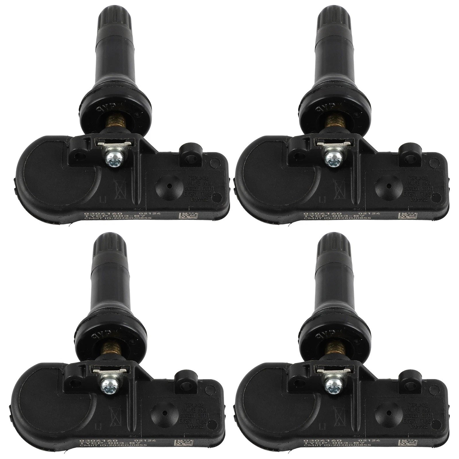 Set of 4 TPMS Tire Pressure Sensors 56029398AA for Jeep Dodge Chrysler (2010–2016)