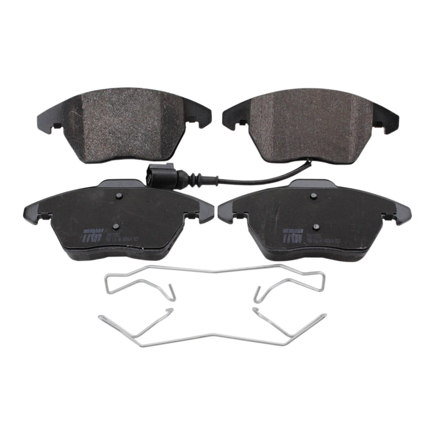 Front Rotors & TRW Pro Low-Metallic Brake Pads Kit for Audi A3 Quattro, GTI, Jetta (2006–2013)