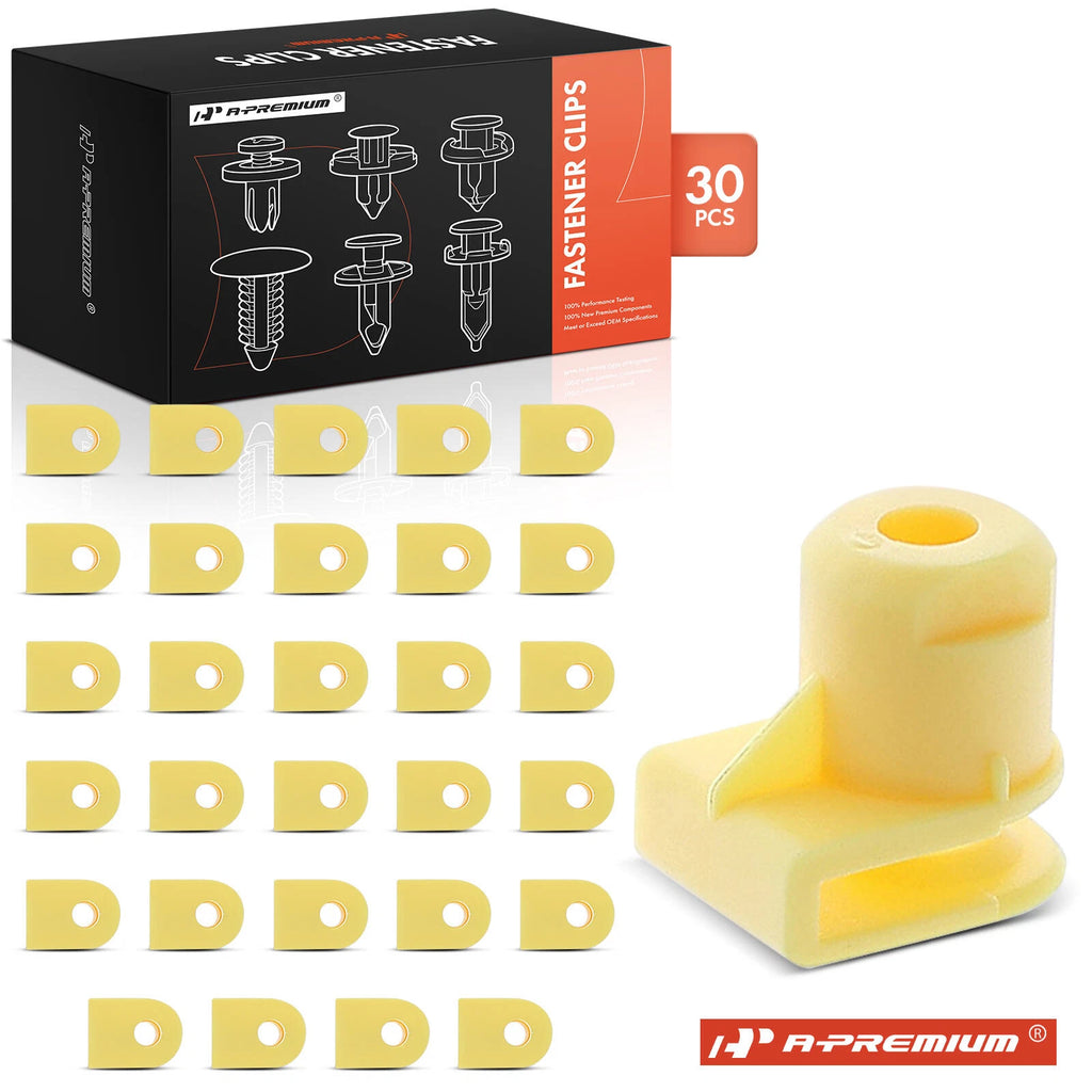 30x Nylon Yellow Headlight Grille Bumper Molding Retainer for BMW