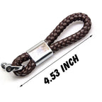 Leather Braided Keychain for Auto Home Key Ring Holder Men (2010-2020)