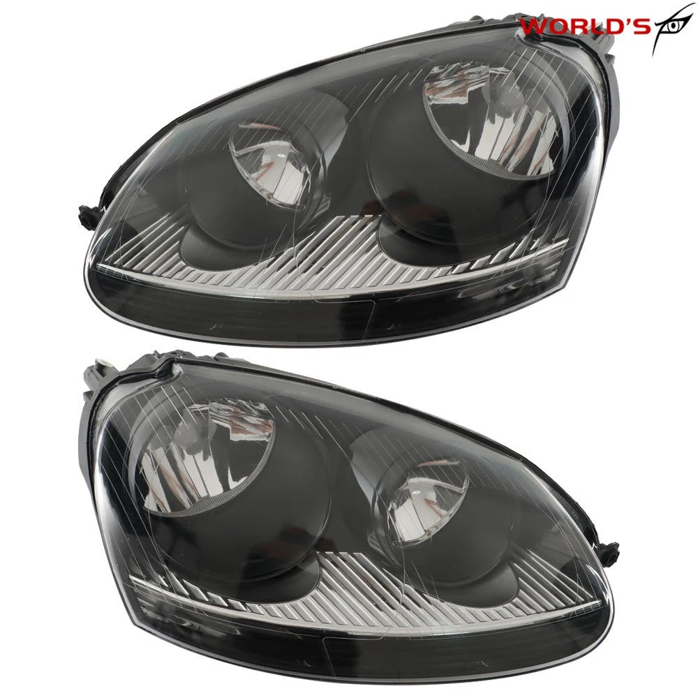 Set of 2 Halogen Headlights for Volkswagen Jetta (2006–2009)