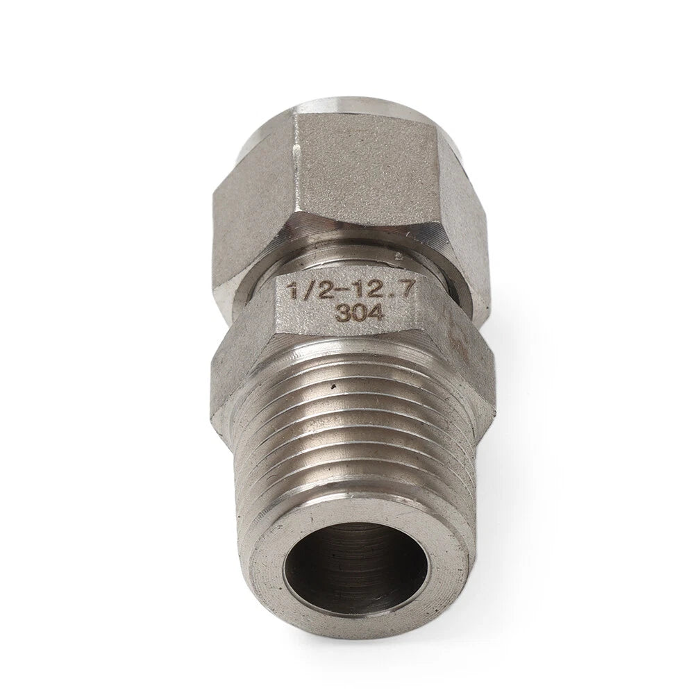 Compression Tube Fitting 1/2 NPT Male x Ф1/2 Tube OD (Set of 2)
