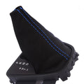 Automatic Shift Boot for Land Rover LR2 (2008–2012) Carbon Fiber Blue Stitch