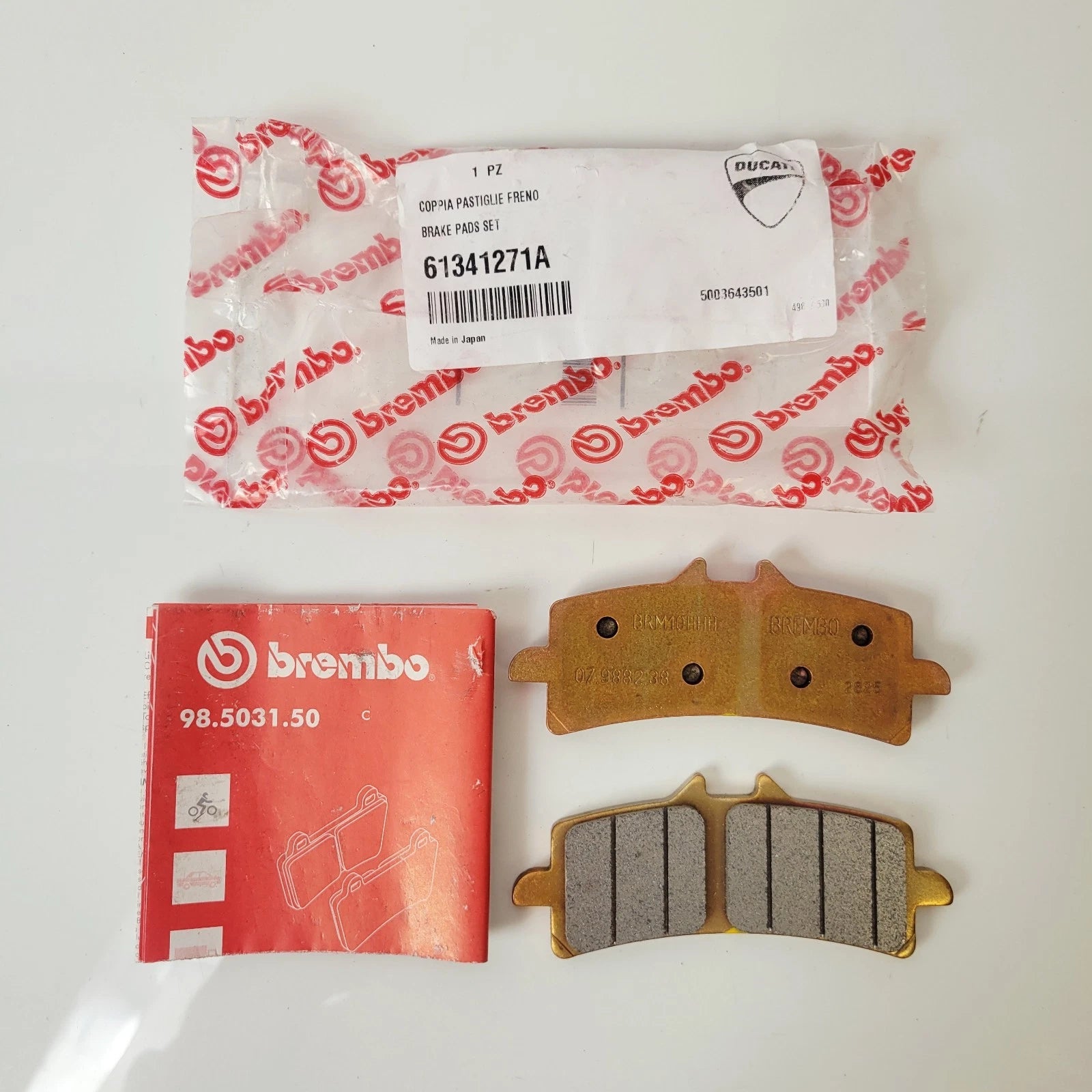 Set of 2 Brembo Front Brake Pads for Ducati Panigale V4 (2018–2023) 61341271A