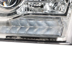Set of 2 Halogen Headlights with LED DRL Chrome for Dodge Ram (2009–2018)