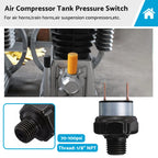 1/8 NPT Air Compressor Pressure Switch 70-100psi 12V 24V Universal