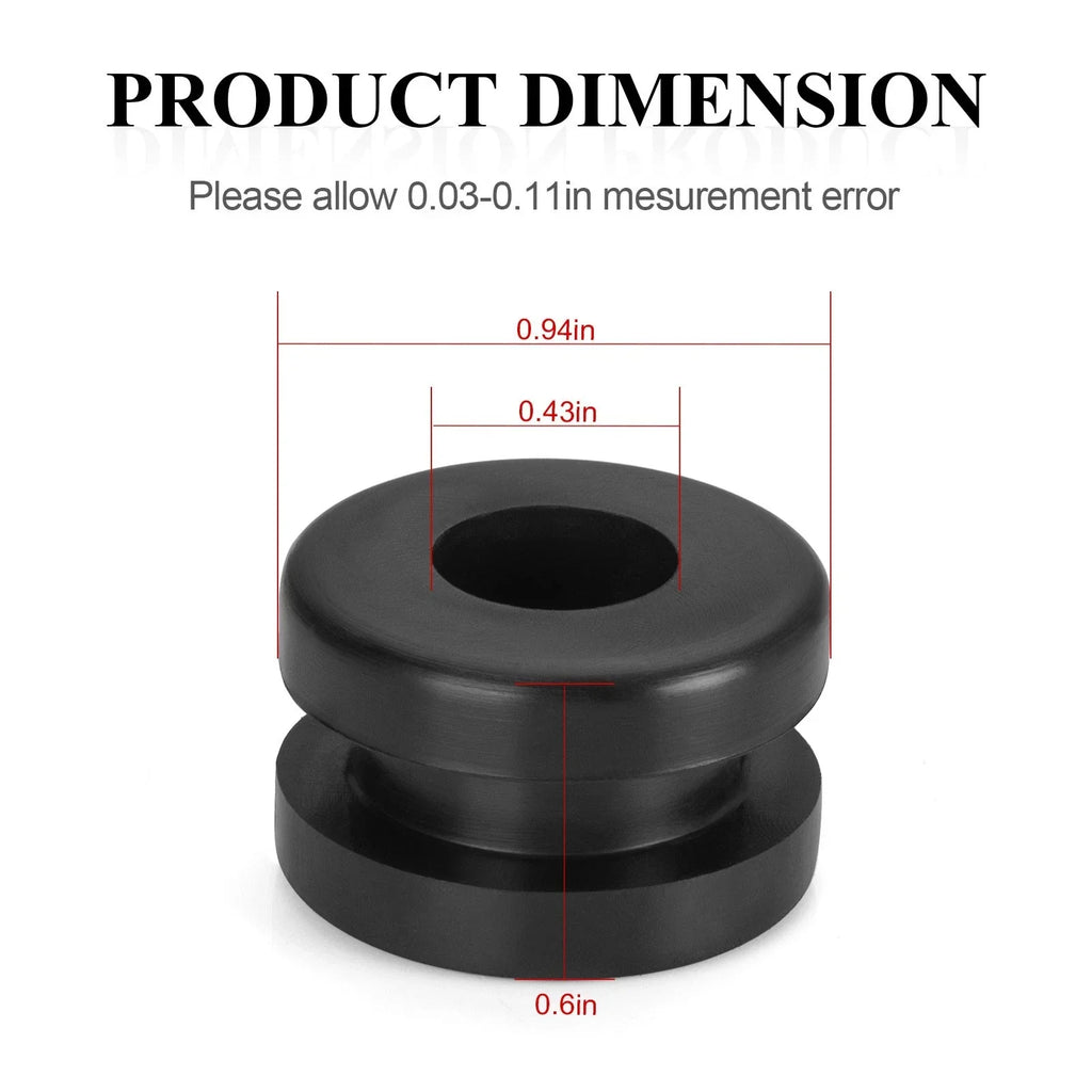 4x Rubber Heel Guard Grommets for Yamaha Warrior 350 YFM350X (1990–2004)