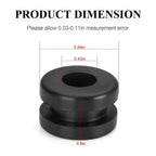 4x Rubber Heel Guard Grommets for Yamaha Warrior 350 YFM350X (1990–2004)