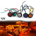 12V 3/4" LED Clearance Marker Lights for Truck SUV Trailer