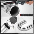 180 Degree U-Bend 2.5"OD Aluminum Intercooler Pipe for Turbo