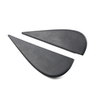 Set of 2 Door Side Mirror Triangle Flag Applique Black for Jeep Wrangler JK (2007–2018)