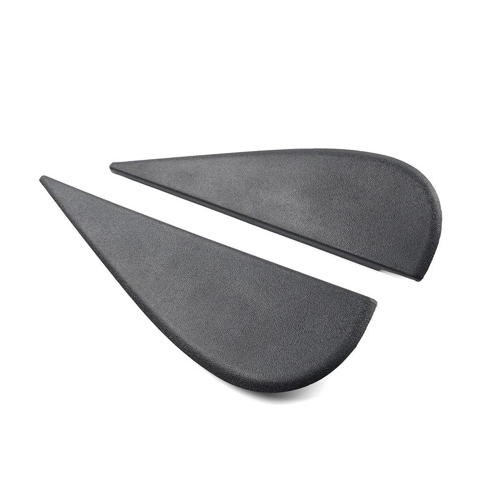 Set of 2 Door Side Mirror Triangle Flag Applique Black for Jeep Wrangler JK (2007–2018)