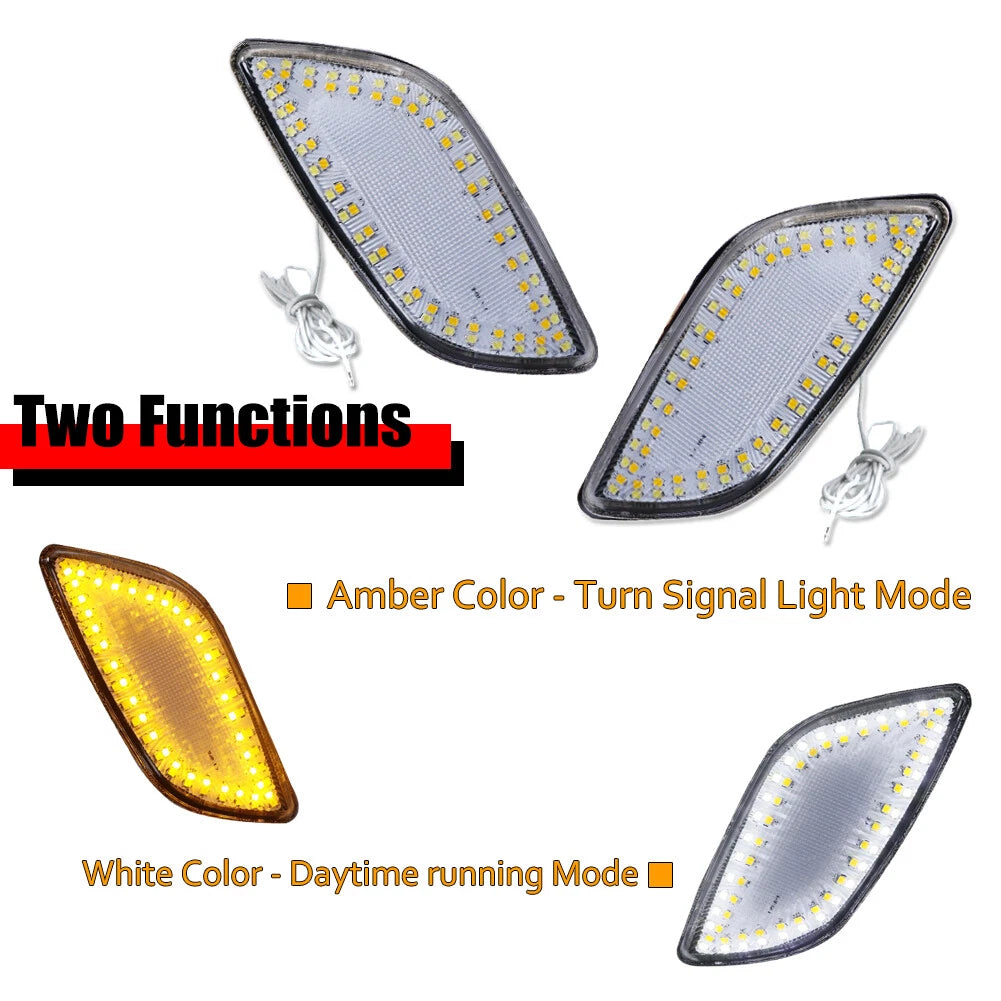 Clear Lens Switchback Amber with White Front Corner Lights for Subaru Impreza (2002–2003)