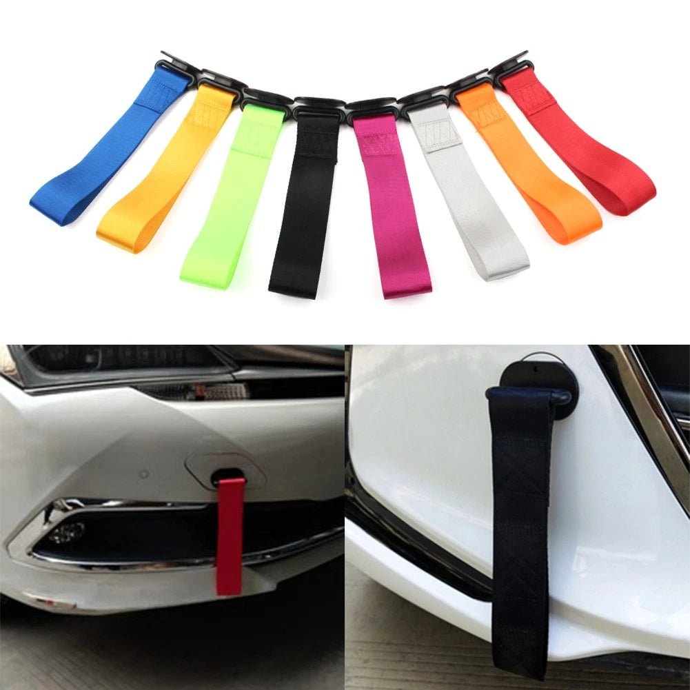 Tow Strap Belt for Universal Cars (Front/Rear Bumper)