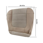 Brown Two-Tone Fabric Seat Cover for Ford F150 XLT (2000–2003) Driver Bottom
