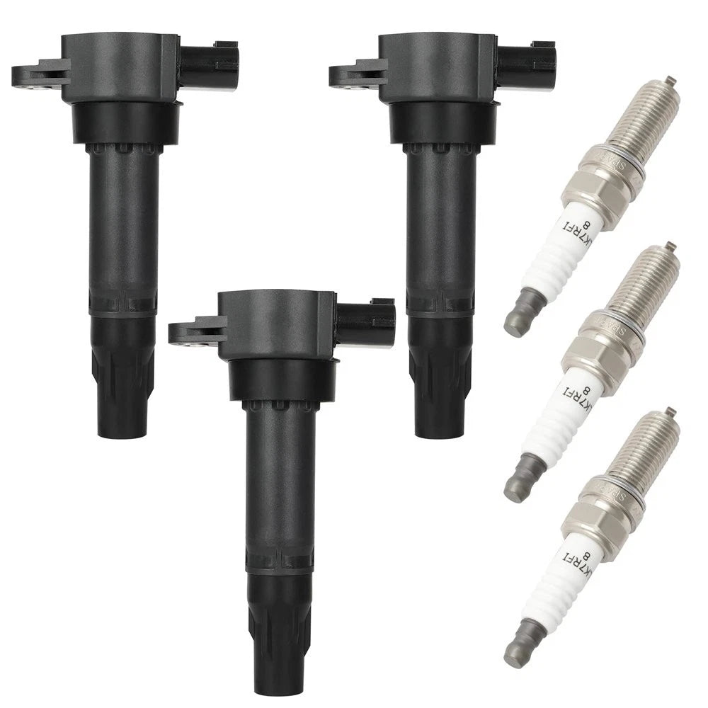3X Ignition Coils & 3X Spark Plugs for Smart Fortwo (2011–2015)