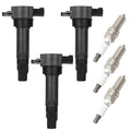 3X Ignition Coils & 3X Spark Plugs for Smart Fortwo (2011–2015)