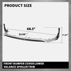 Front Bumper Lower Valance Spoiler for Lexus NX200 NX300 (2015–2017)