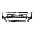 Carbon Fiber Console CD Switch Panel Trim for Lexus IS250 IS300 IS350 (2006–2012)