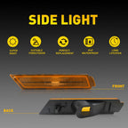 Set of 2 Front Bumper Side Marker Lights for Chevy Camaro (2010–2015)