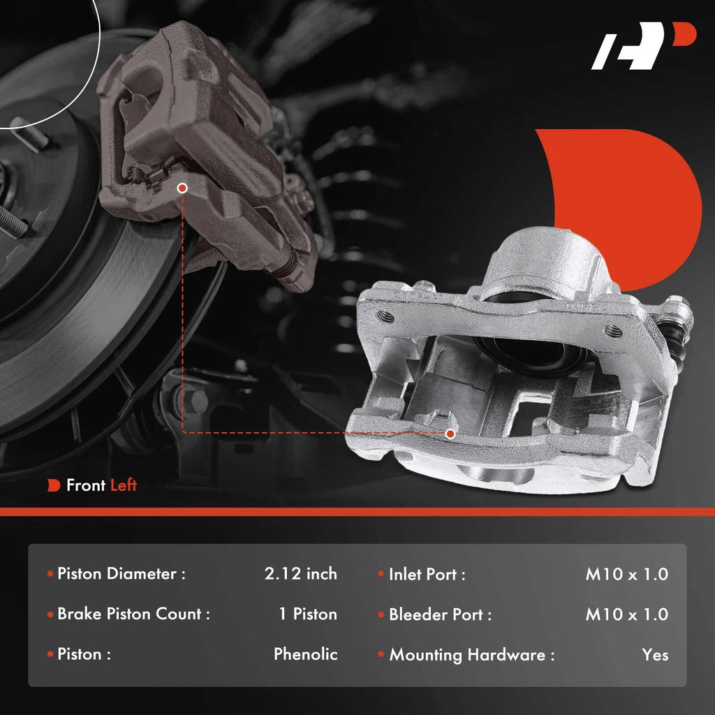 Front Left Brake Caliper with Bracket for Chrysler PT Cruiser (2003-2009)