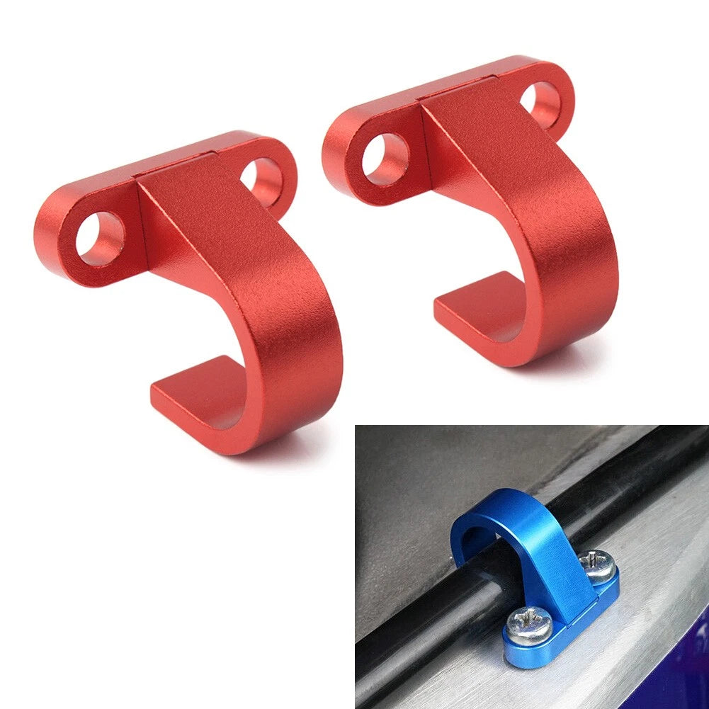2X Rear Brake Hose Clamp Guide for Yamaha YZ125 YZ250 YZ250F YZ450F YZ85 (2003–2022) Red