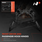 2Pcs Hood Hinge for BMW X1 (2023–2024) Steel