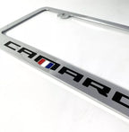 Chrome License Plate Frame for Chevrolet Camaro (2010–2015) Premium Engraved