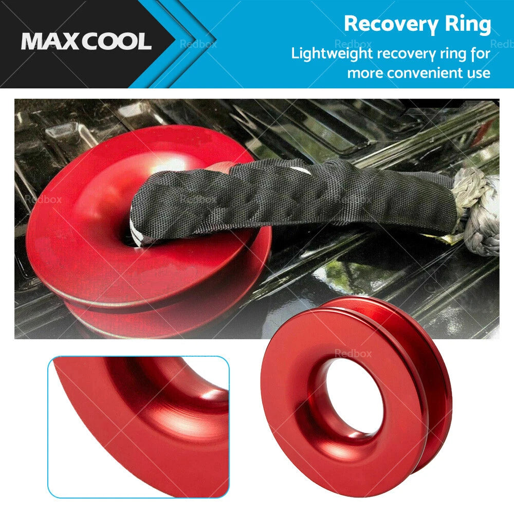 Recovery Ring Snatch Block Pulley for Off Road Winch Rope (37479 lbs)