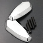 Mirror Block Off Base Plates for Yamaha R6 (1999–2009) Chrome