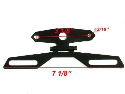 Adjustable License Plate Tag Holder for Motorcycle ATV Dirt Bike