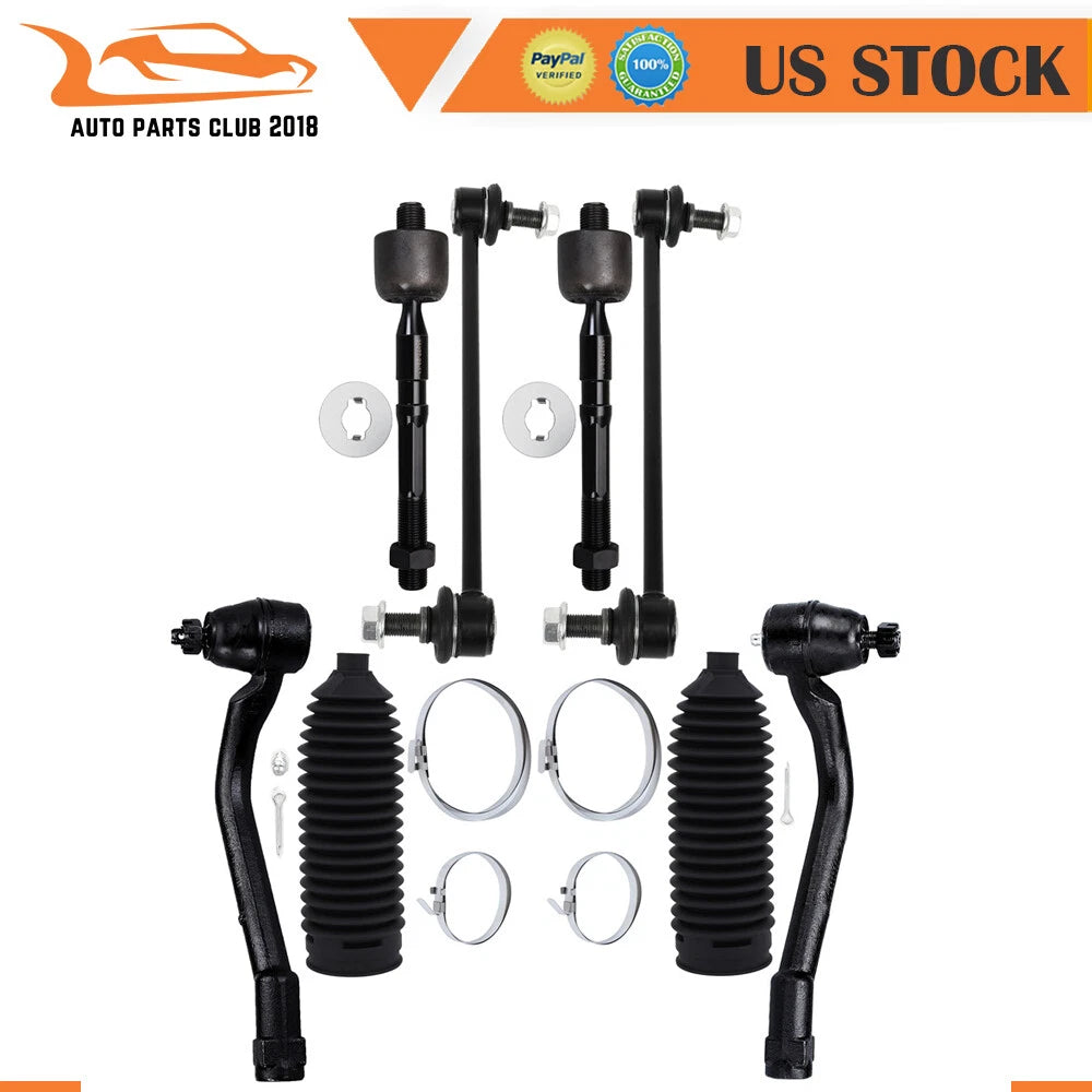 Set of 8 Front Sway Stabilizer Bar Tie Rod Ends for Hyundai Azera Kia Optima (2012–2015)