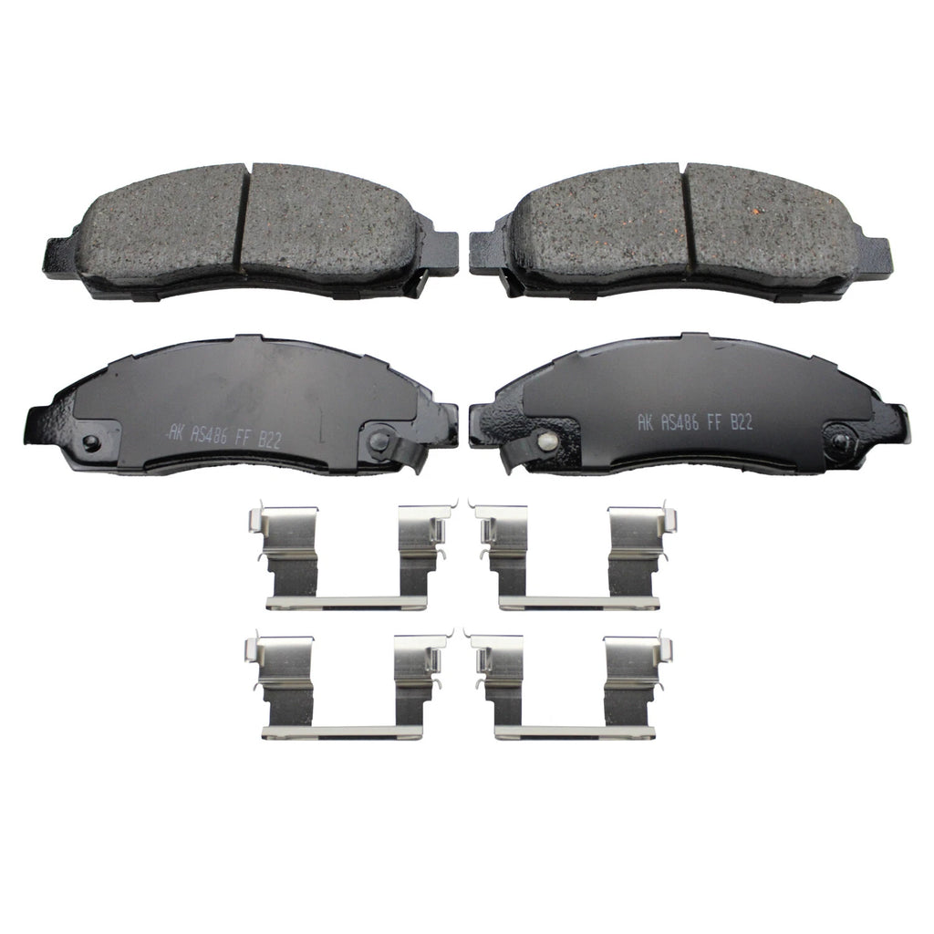 Set of 4 Akebono ProACT Front Ceramic Brake Pads for Chevy Colorado GMC Canyon (2004–2012)