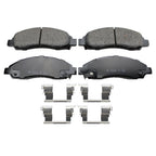 Set of 4 Akebono ProACT Front Ceramic Brake Pads for Chevy Colorado GMC Canyon (2004–2012)