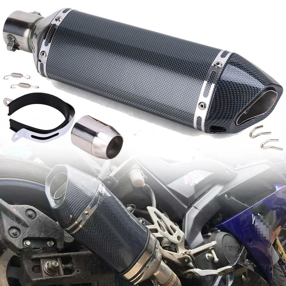 Universal Slip-On Motorcycle Exhaust Muffler Pipe w/ DB Killer 38-51mm