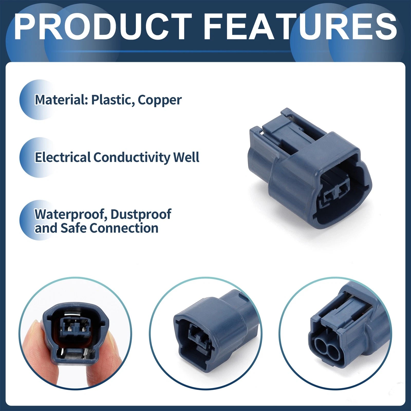 2 Pin Water Temperature Sensor Connector Plug for Nissan 