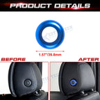Front Seat Headrest Button Ring Cover for Mercedes C-Class (2015-2021)