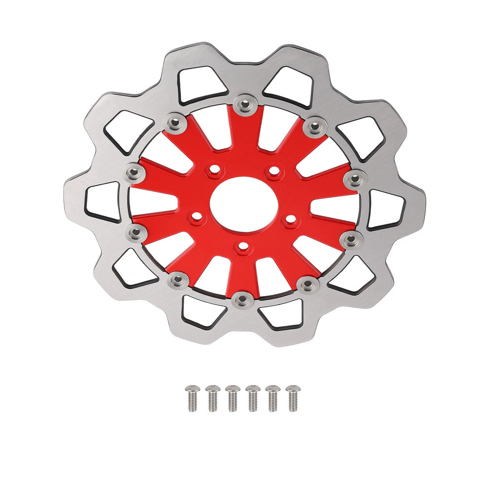 11.8" Floating Front Brake Rotor for Harley-Davidson Trike 09-19 Dyna 06-17 Red
