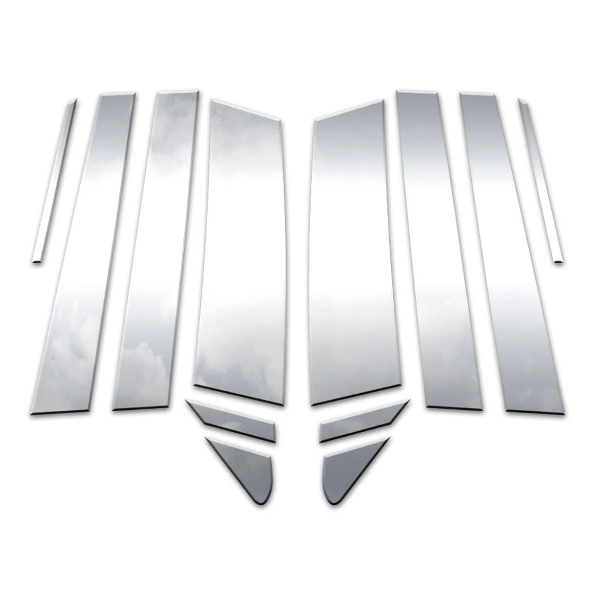 Diamond Grade 12pc Stainless Steel Pillar Post Covers for 2019-24 Subaru Ascent