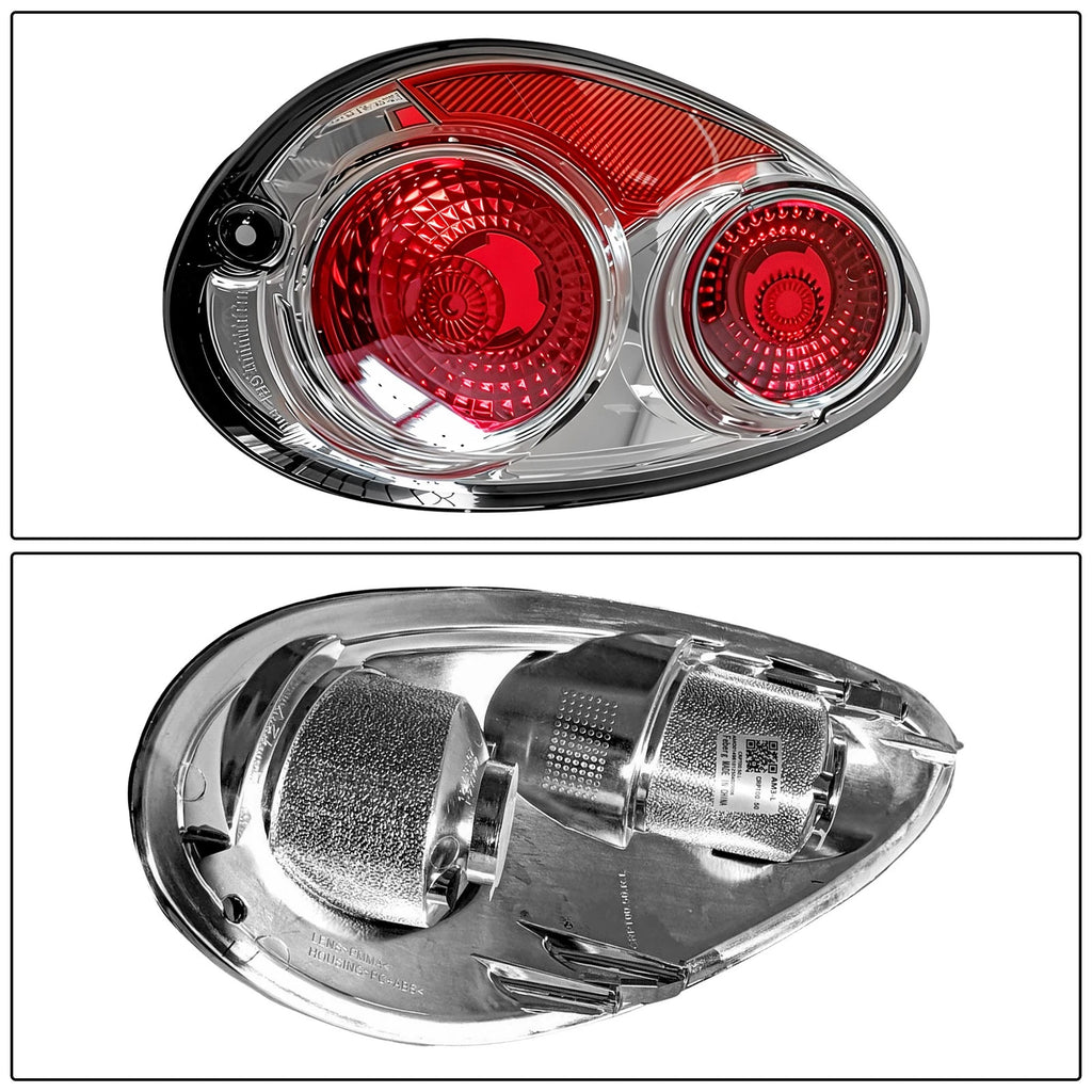 2X Chrome Tail Lights for Chrysler PT Cruiser (2001-2005)