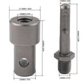 Set of 4 Interface Earth Auger Adapter Tools for Hammer Machine Drill