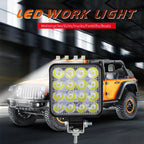 48W 12V/24V LED Working Lights Lamp Spotlight for Offroad Truck Car