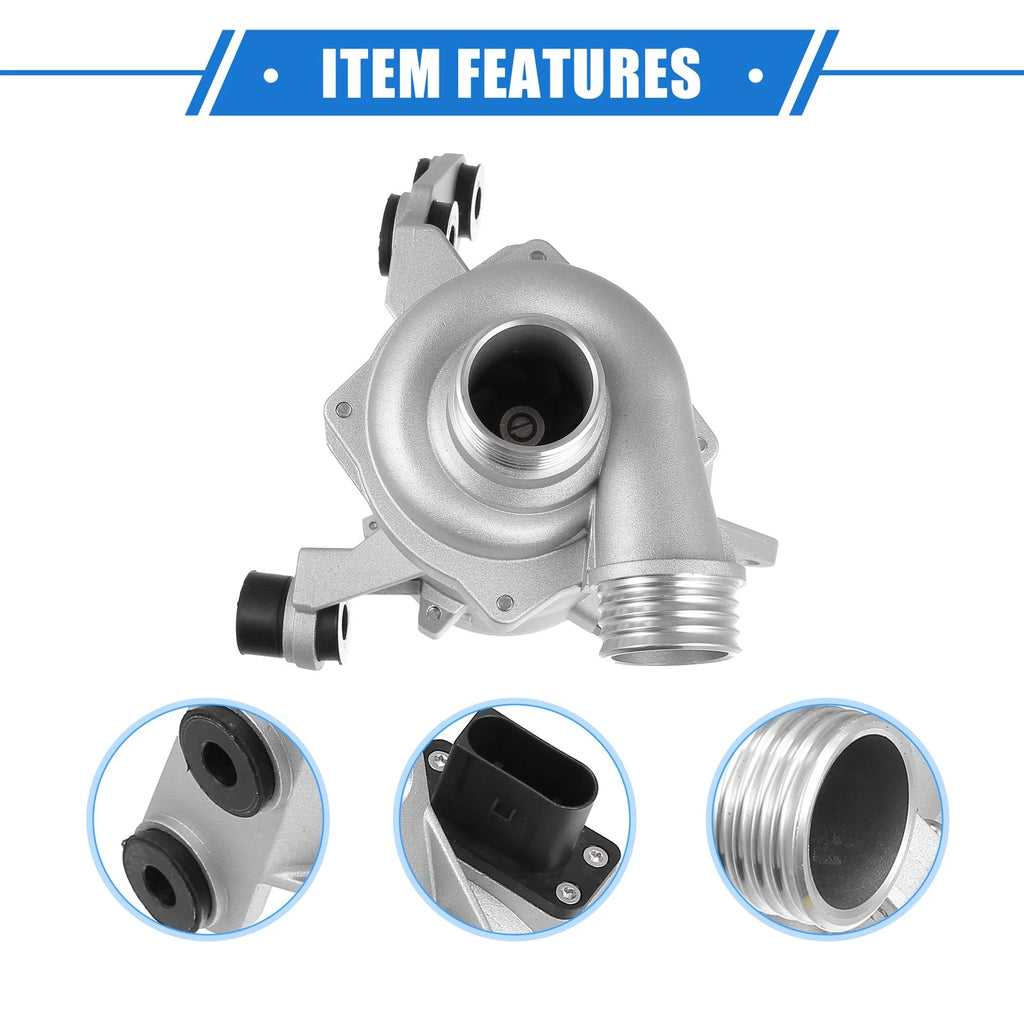 Electric Engine Water Pump for BMW X3 1 3 5 Series (2003–2019)