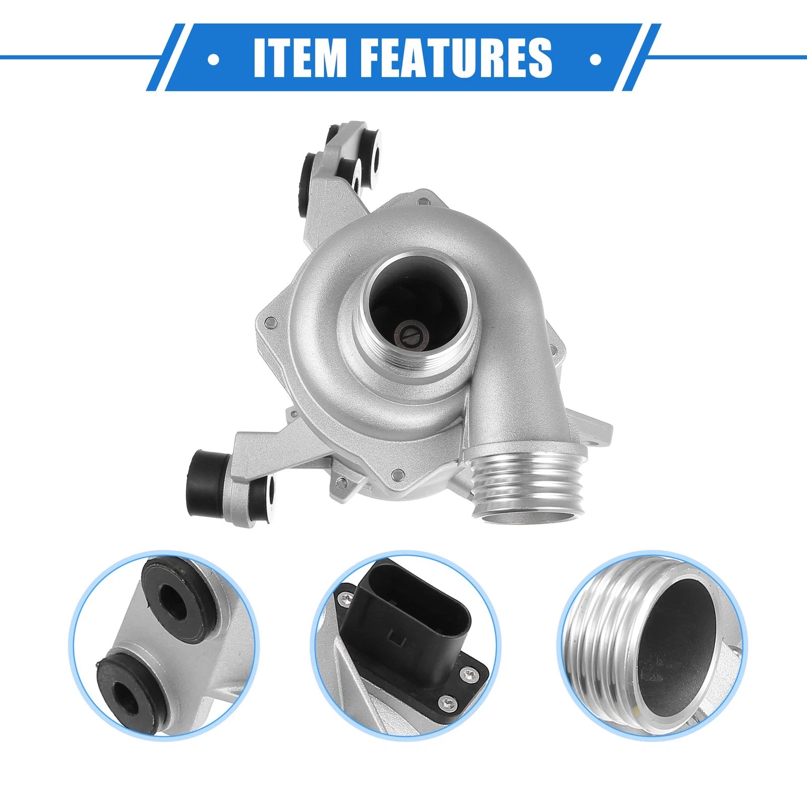 Electric Engine Water Pump for BMW X3 1 3 5 Series (2003–2019)