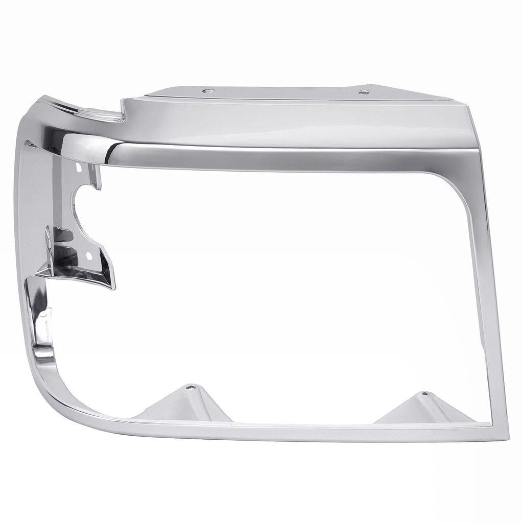 Set of 2 Chrome Headlight Trim Bezels for Ford Bronco F150 (1992–1996)