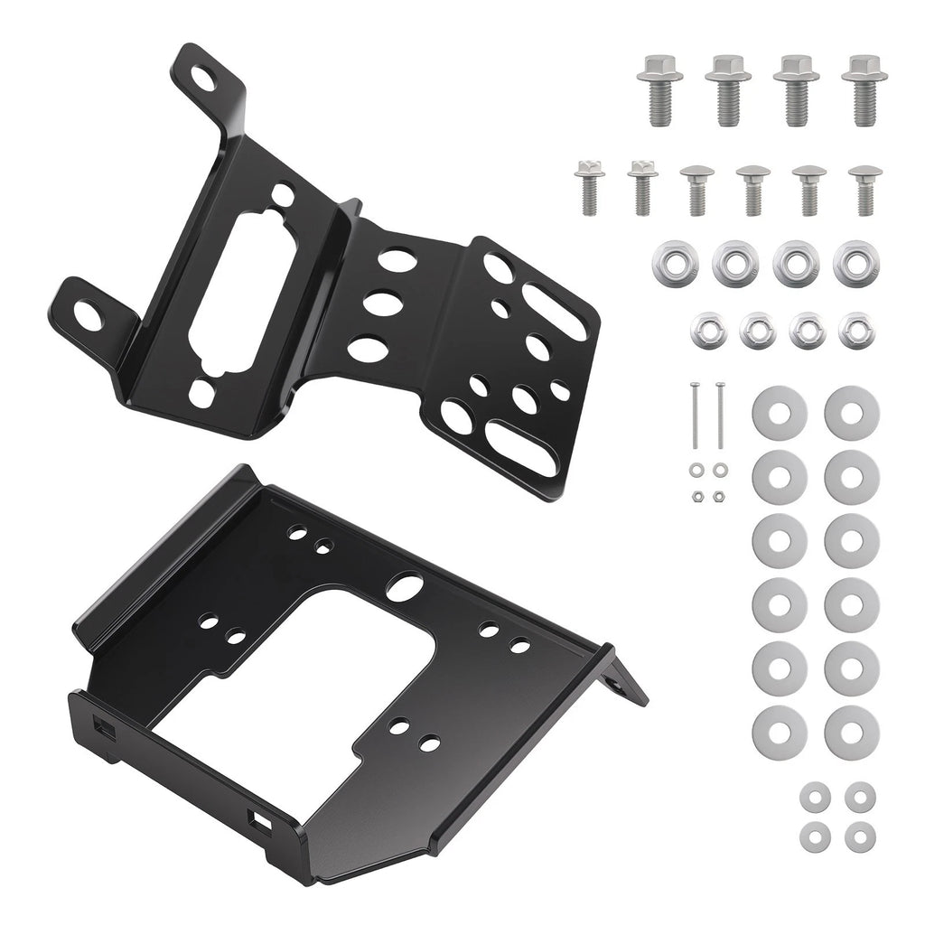 Front winch plate for Polaris General XP 4 1000 Deluxe (2020–2026) Steel