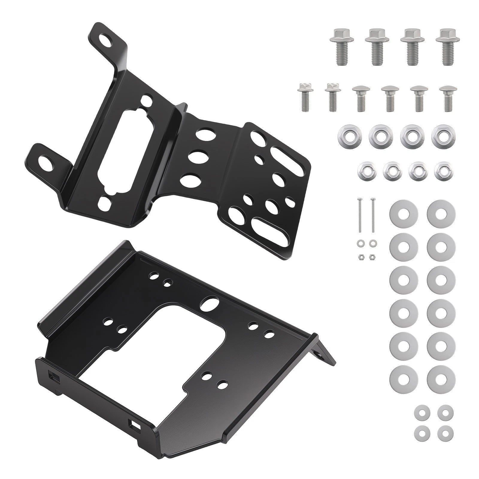 Front winch plate for Polaris General XP 4 1000 Deluxe (2020–2026) Steel